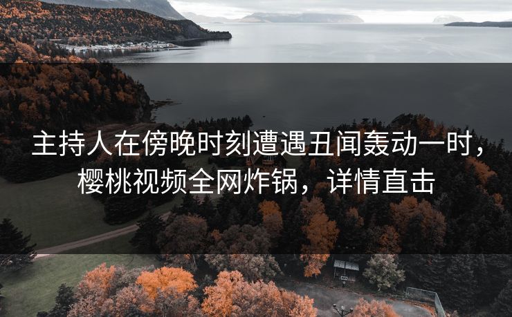 主持人在傍晚时刻遭遇丑闻轰动一时,樱桃视频全网炸锅,详情直击 主持人在傍晚时刻遭遇丑闻轰动一时,樱桃视频全网炸锅,详情直击